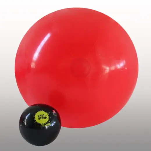 1.2m Plain Beach Ball Red